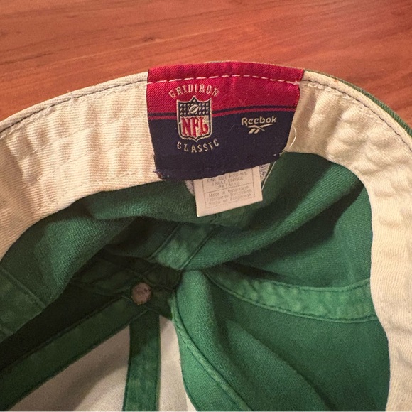 Reebok Men's Gridiron NFL Classic New York Jets Baseball Cap Hat Green White OS - Picture 4 of 5